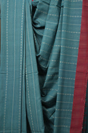 Rama Green Bengal Cotton Saree - SRRGBCS93