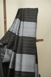 Black -Grey Soft Silk Saree - SRBGSSS481