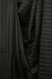 Black Soft Silk Saree - SRBSSS480