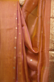 Dual Tone Pink Tissue Banarasi Silk Saree - SRDTPTBSS79