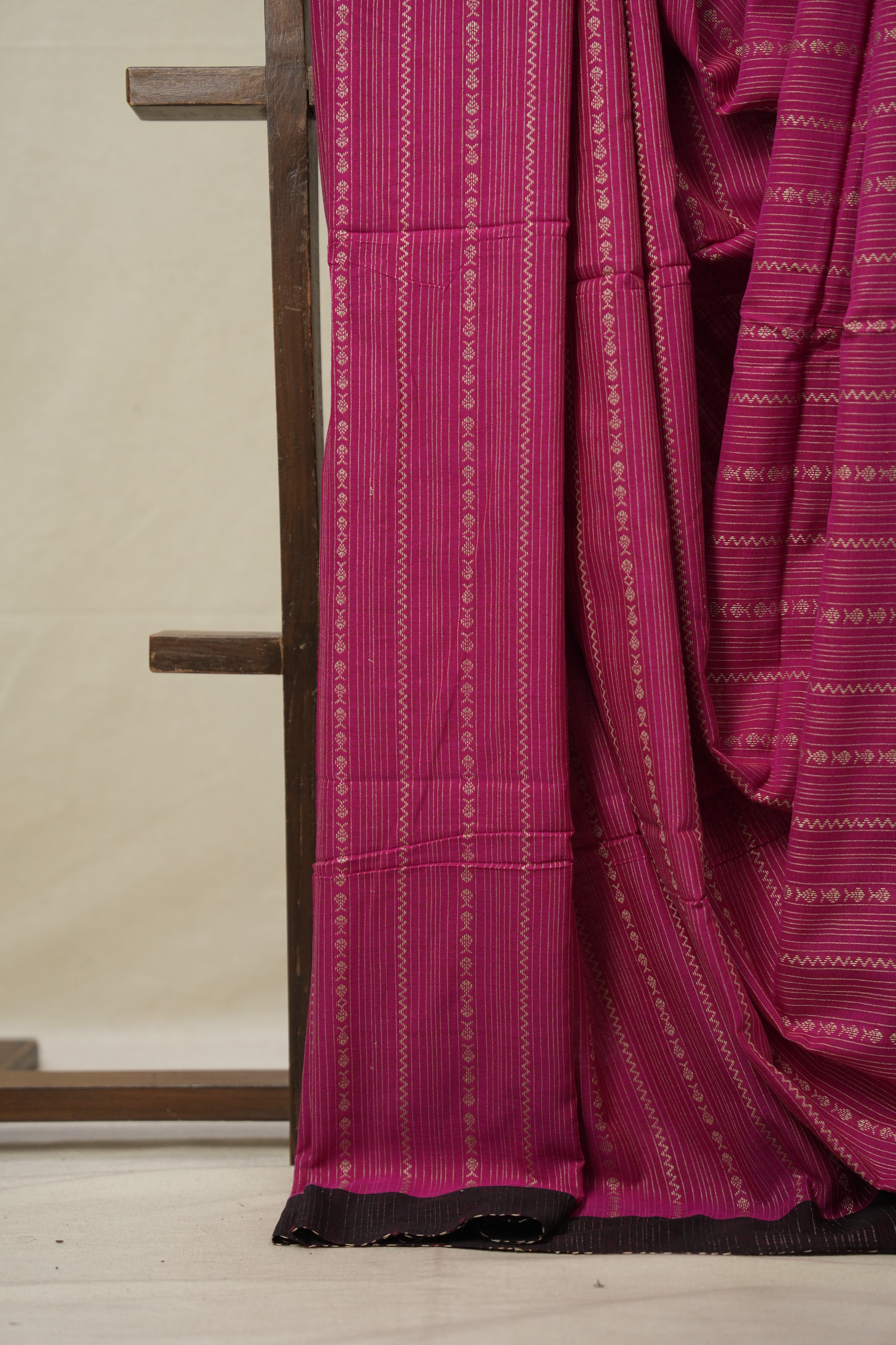 Rani Pink Bengal Cotton Saree - SRRPBCS95