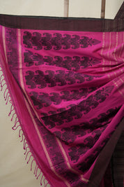 Rani Pink Bengal Cotton Saree - SRRPBCS95