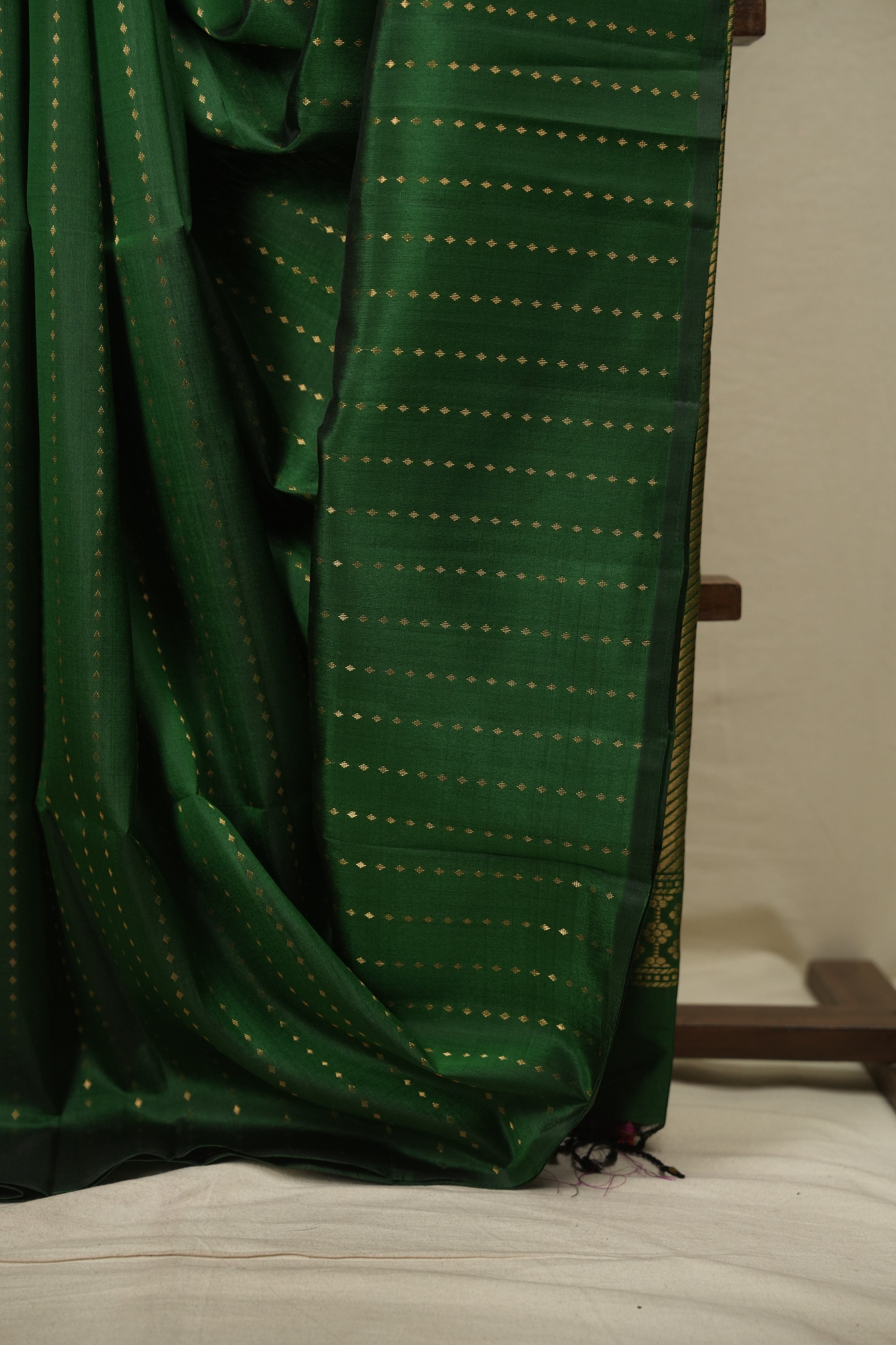 Green Soft Silk Saree - SRGSSS479