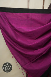 Rani Pink Bengal Cotton Saree - SRRPBCS95