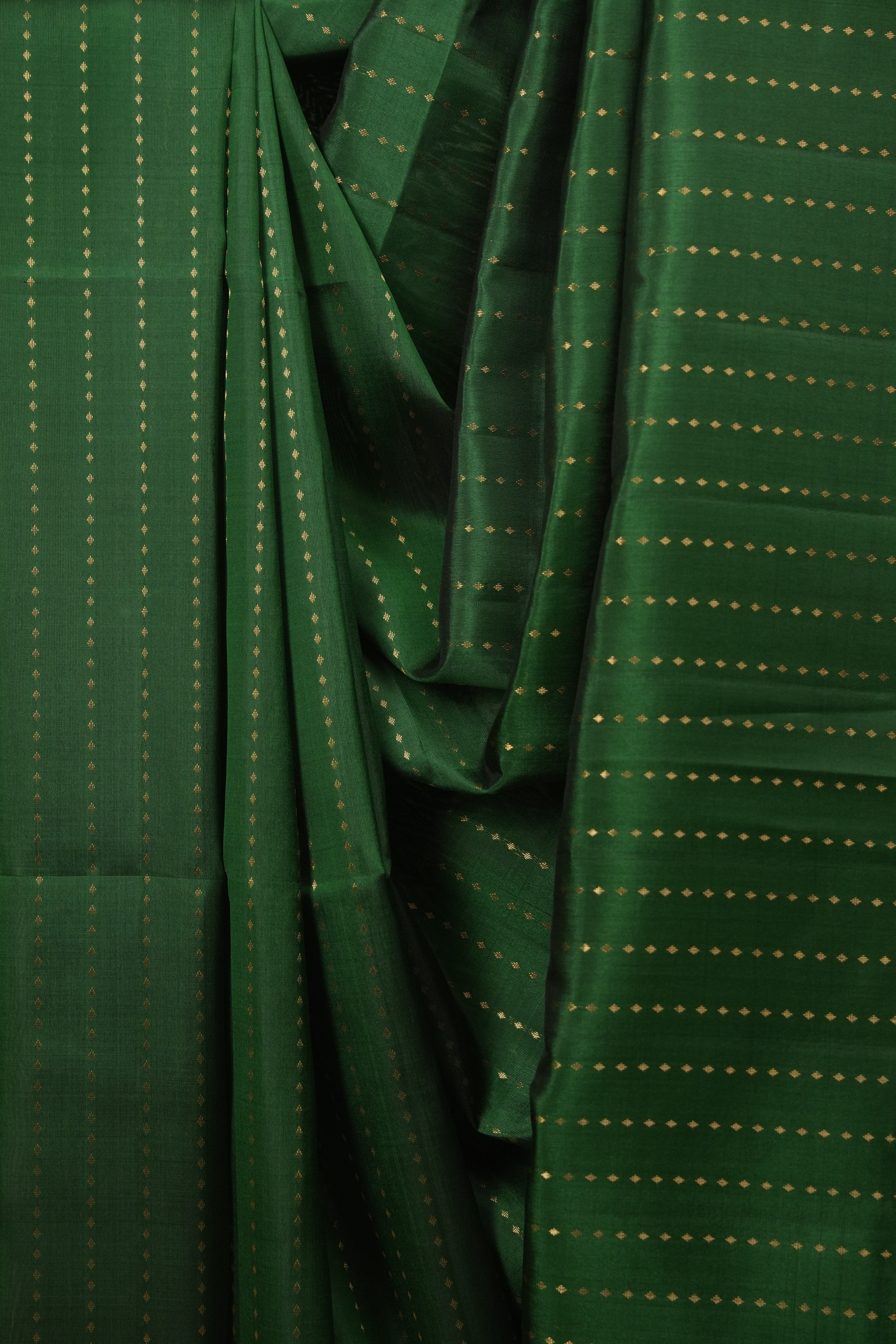 Green Soft Silk Saree - SRGSSS479