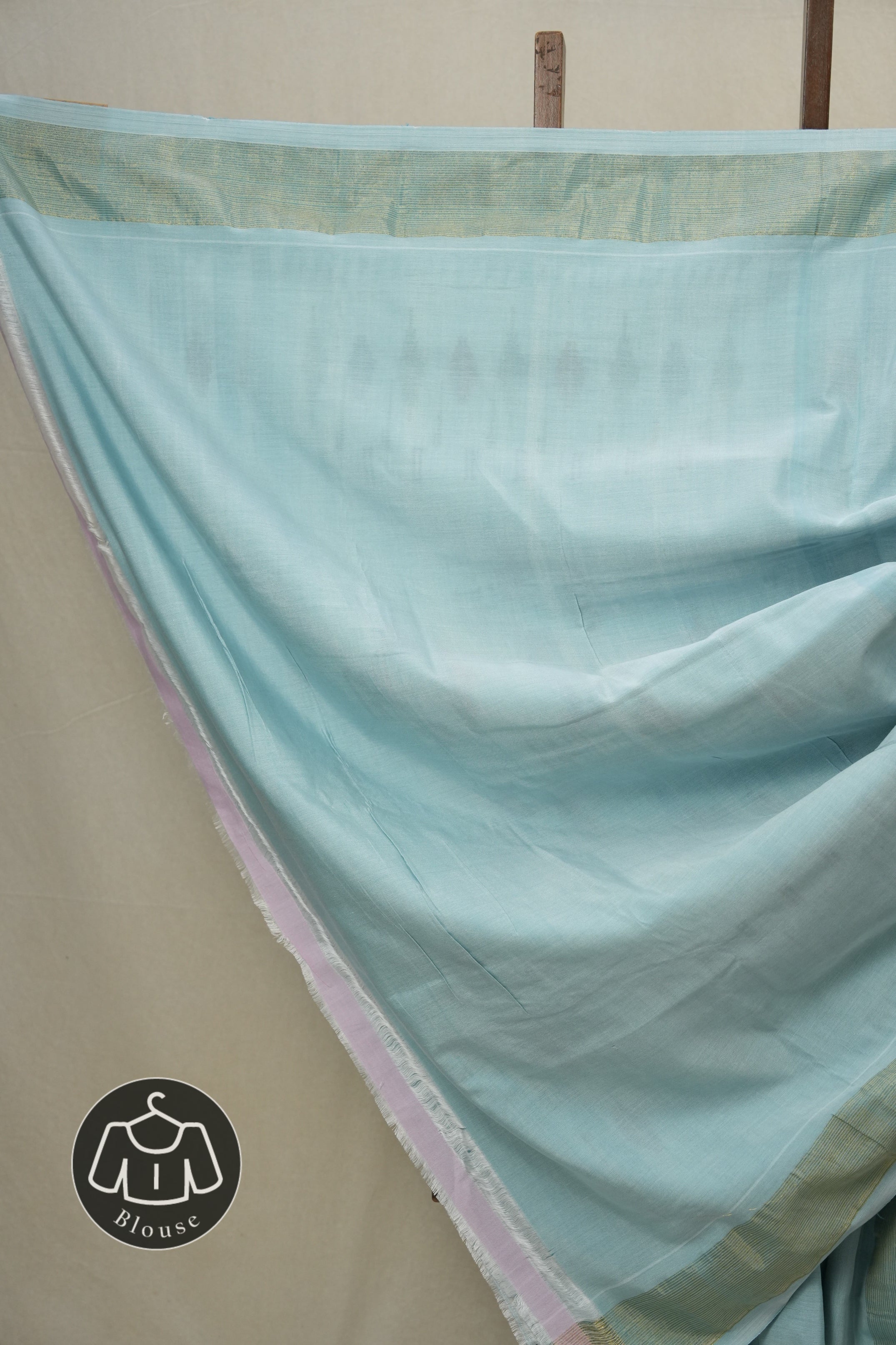 Aqua Blue Cotton Paithani Saree - SRABCPS593