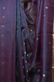 Dual Tone Purple Tissue Banarasi Silk Saree - SRDTPTBSS75