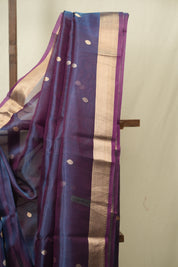Dual Tone Purple Tissue Banarasi Silk Saree - SRDTPTBSS75