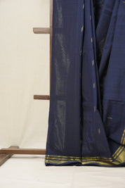 Royal Blue Cotton Paithani Saree - SRRBCPS587