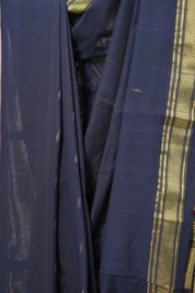 Royal Blue Cotton Paithani Saree - SRRBCPS587