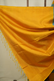 Blue - Yellow Soft Silk Saree - SRBYSSS468