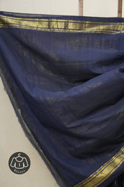 Royal Blue Cotton Paithani Saree - SRRBCPS587