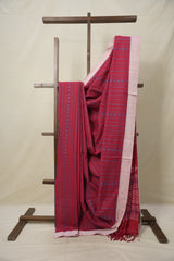 Red Bengal Cotton Saree - SRRBCS113