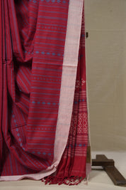 Red Bengal Cotton Saree - SRRBCS113
