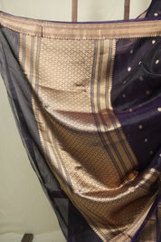 Deep Purple Tissue Banarasi Silk Saree - SRDPTBSS82