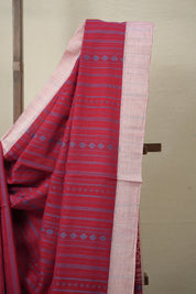 Red Bengal Cotton Saree - SRRBCS113