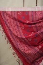 Red Bengal Cotton Saree - SRRBCS113