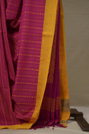 Rani Pink Bengal Cotton Saree - SRRPBCS114