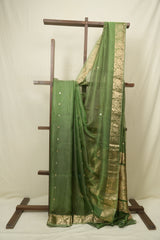 Green Tissue Banarasi Silk Saree - SRGTBSS83
