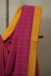 Rani Pink Bengal Cotton Saree - SRRPBCS114