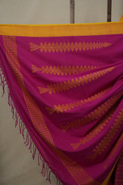 Rani Pink Bengal Cotton Saree - SRRPBCS114