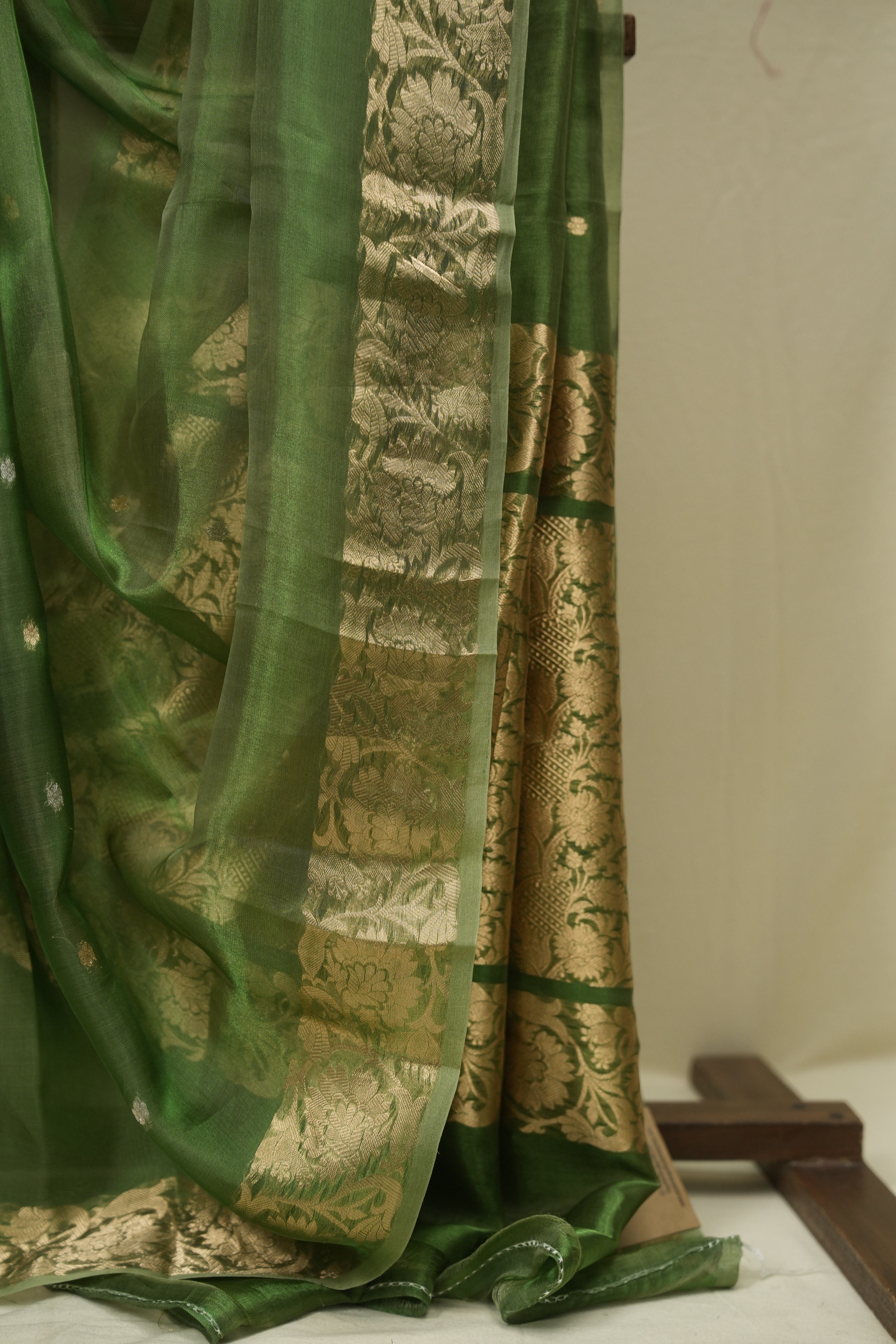 Green Tissue Banarasi Silk Saree - SRGTBSS83
