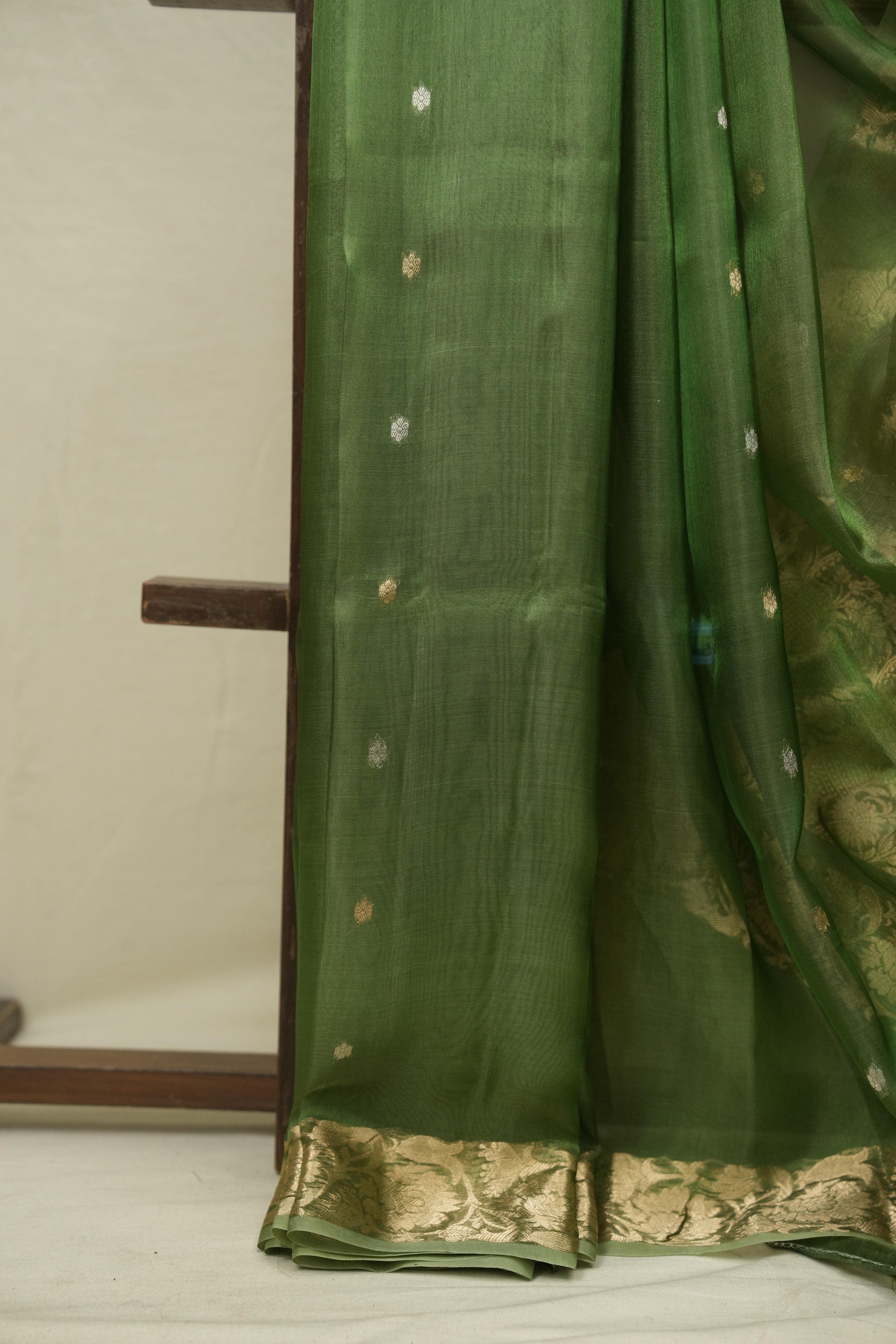 Green Tissue Banarasi Silk Saree - SRGTBSS83