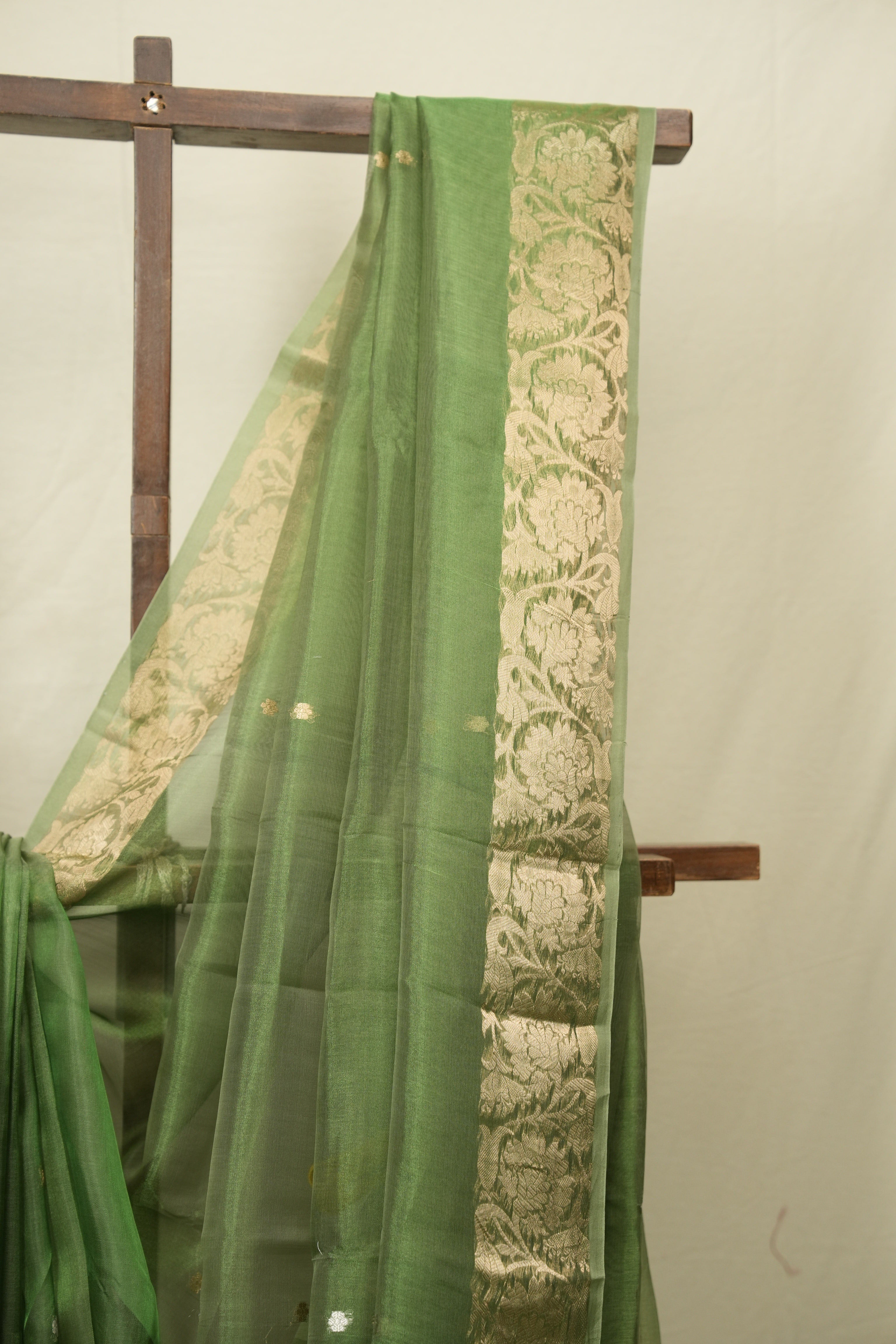 Green Tissue Banarasi Silk Saree - SRGTBSS83