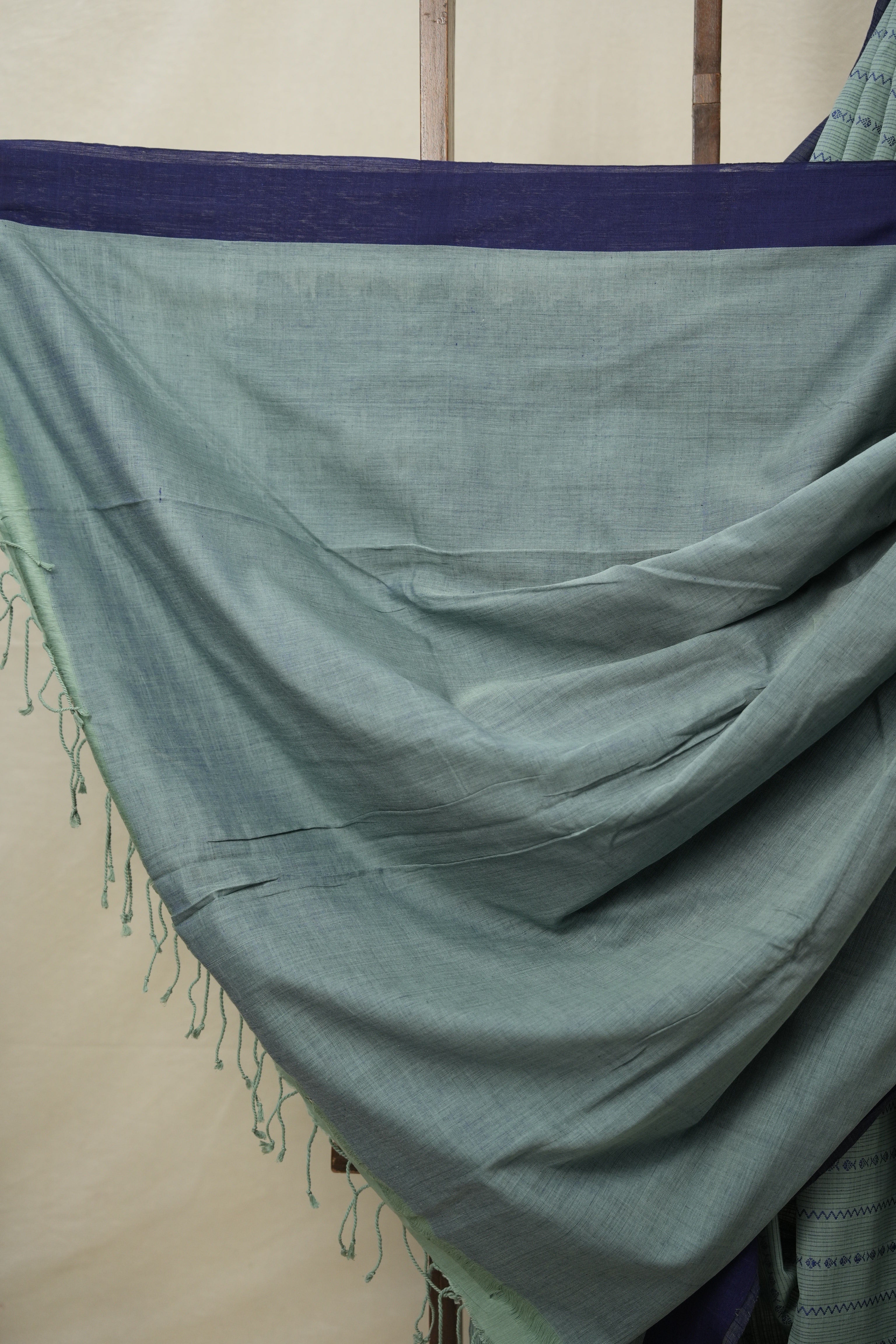 Teal Green Bengal Cotton Saree - SRTGBCS112