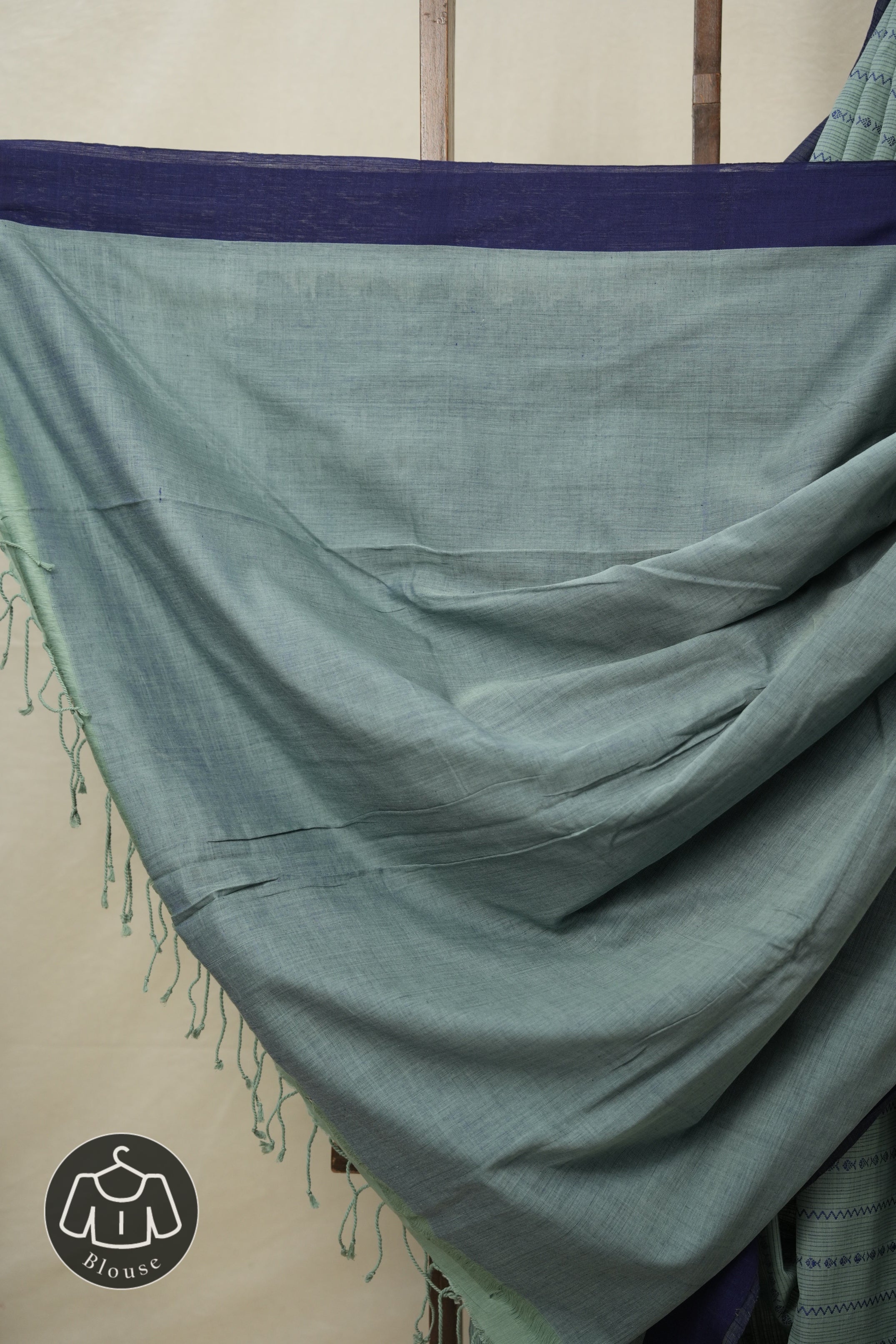Teal Green Bengal Cotton Saree - SRTGBCS112