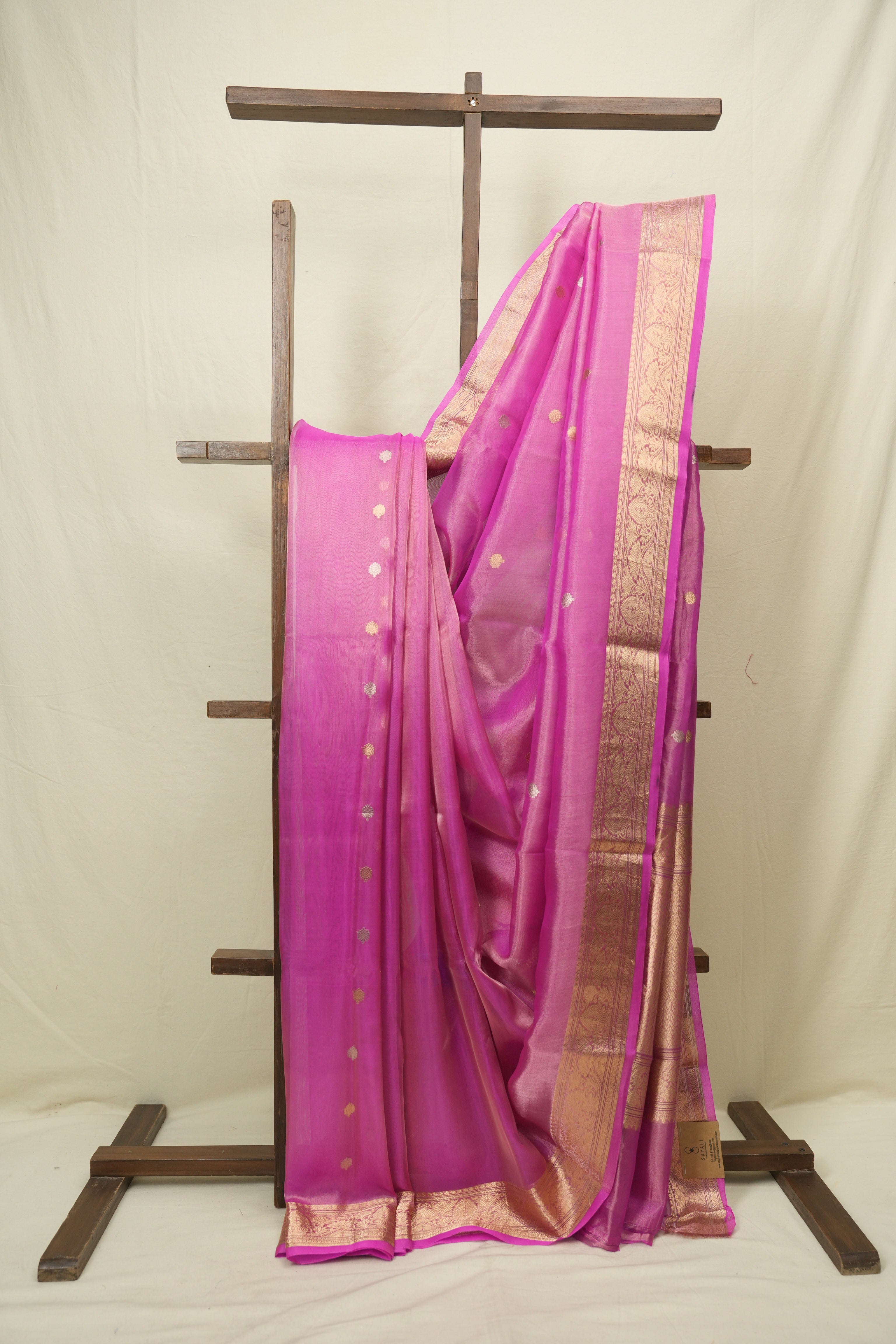 Pink Tissue Banarasi Silk Saree - SRPTBSS85