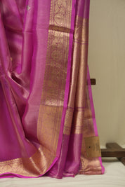 Pink Tissue Banarasi Silk Saree - SRPTBSS85
