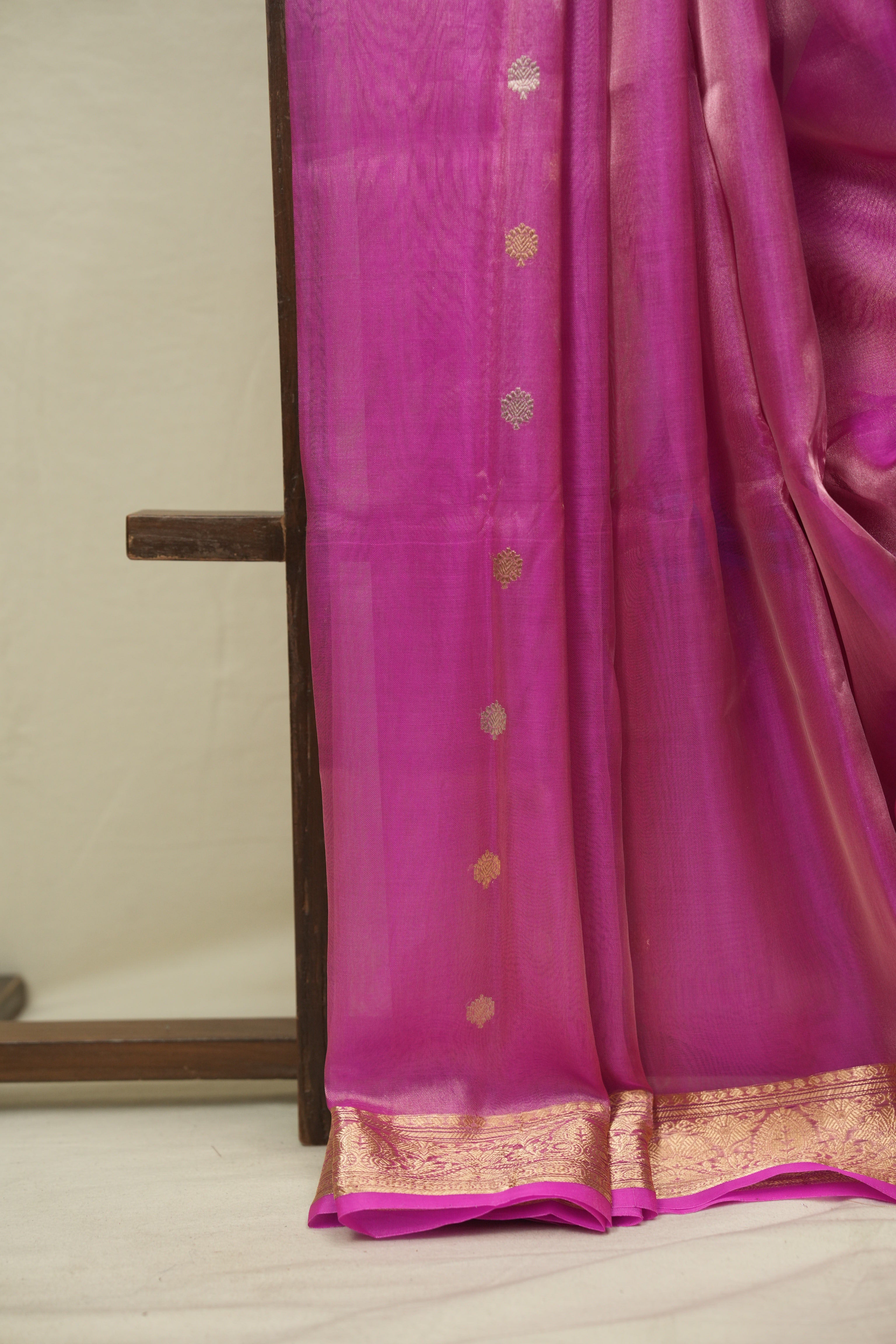Pink Tissue Banarasi Silk Saree - SRPTBSS85