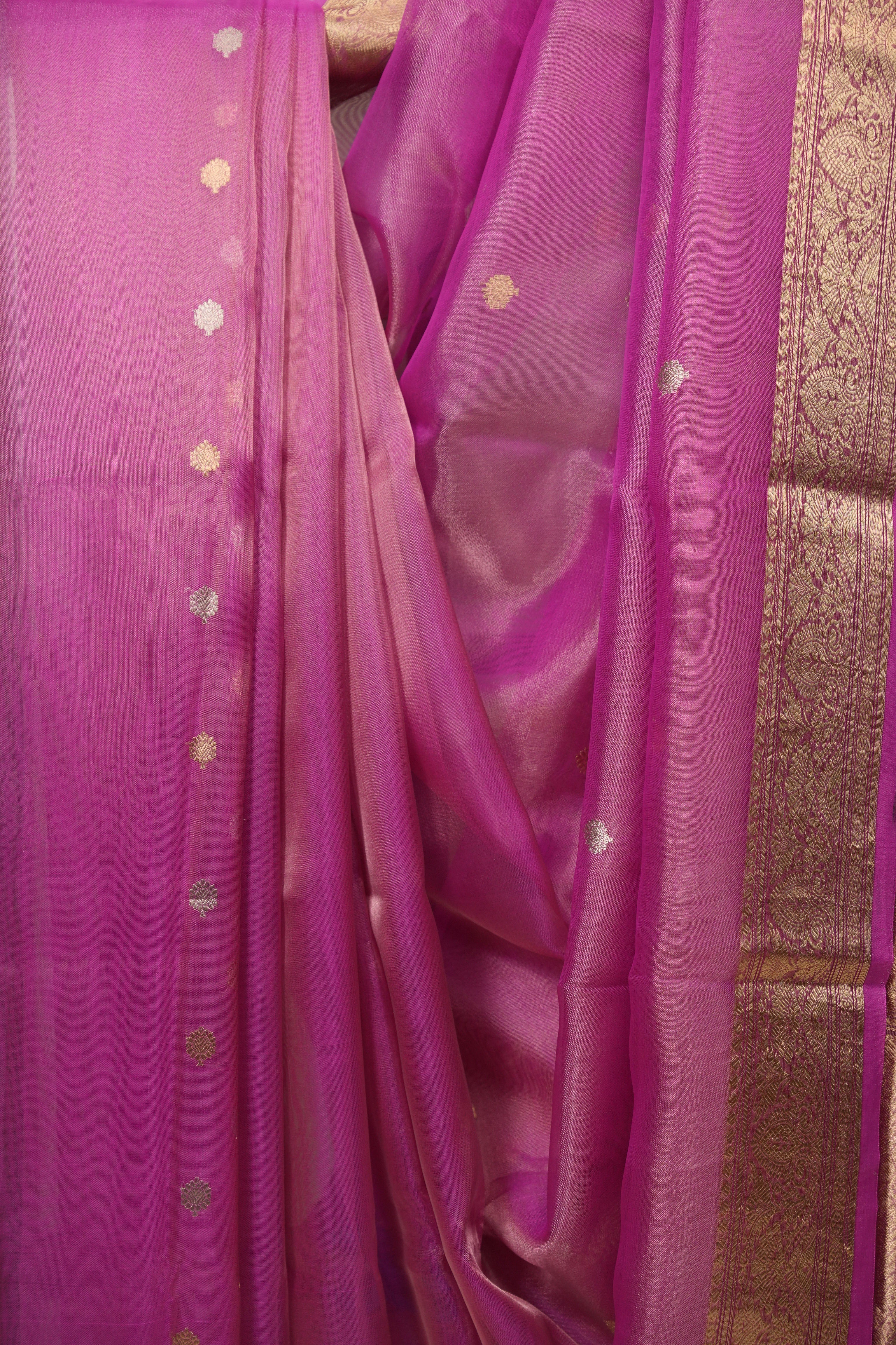 Pink Tissue Banarasi Silk Saree - SRPTBSS85
