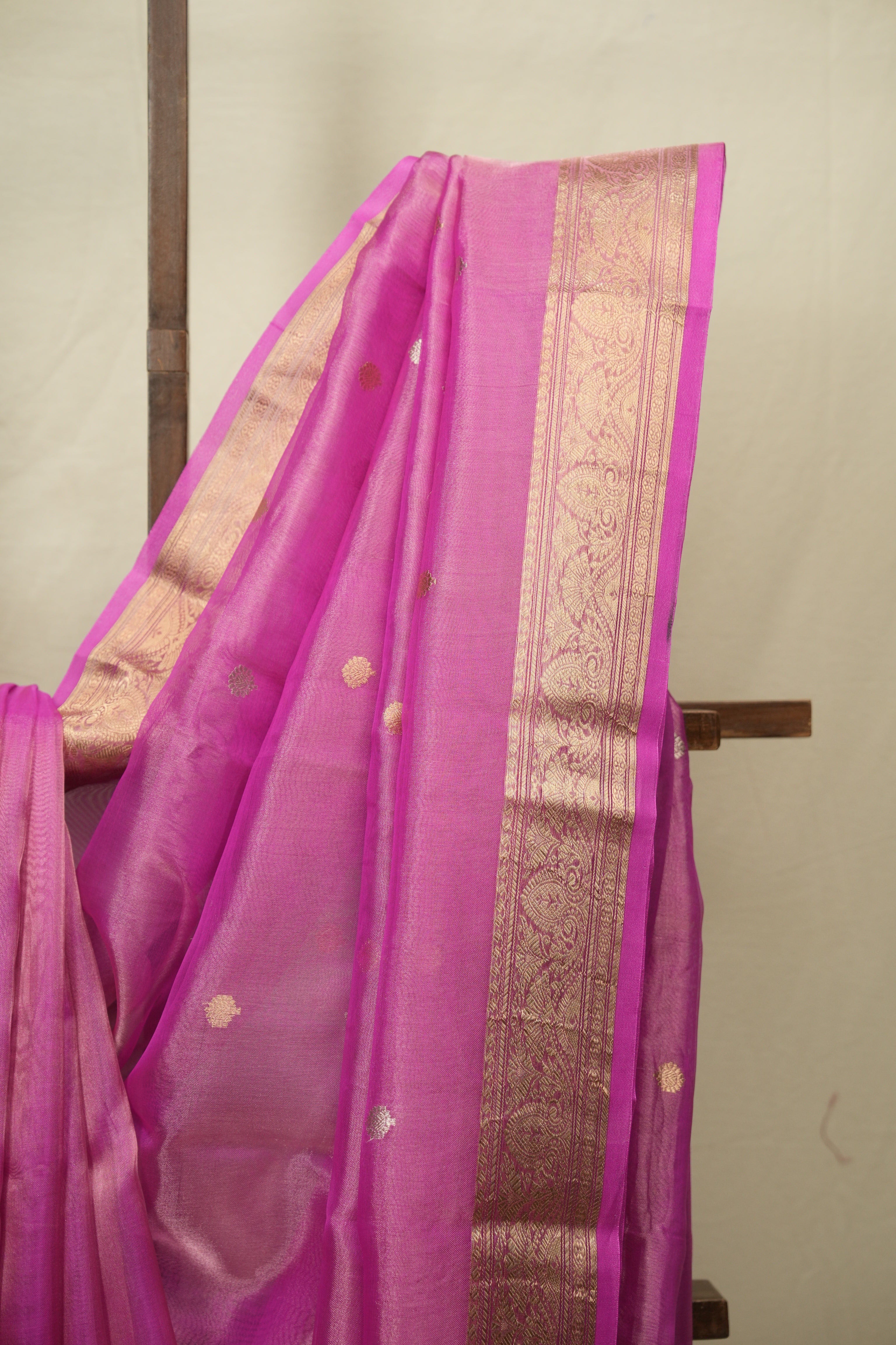 Pink Tissue Banarasi Silk Saree - SRPTBSS85
