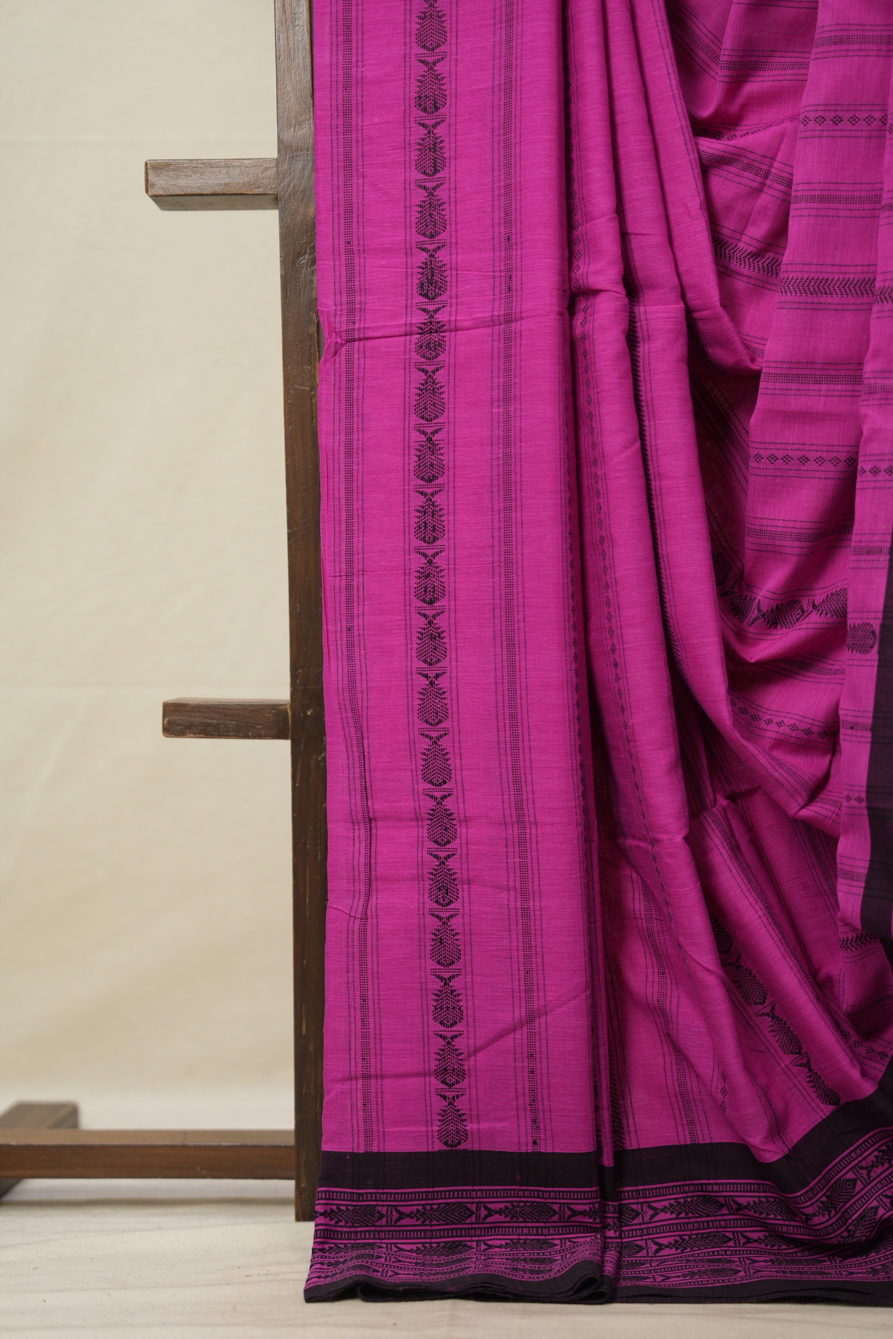 Pink Bengal Cotton Saree - SRPBCS110