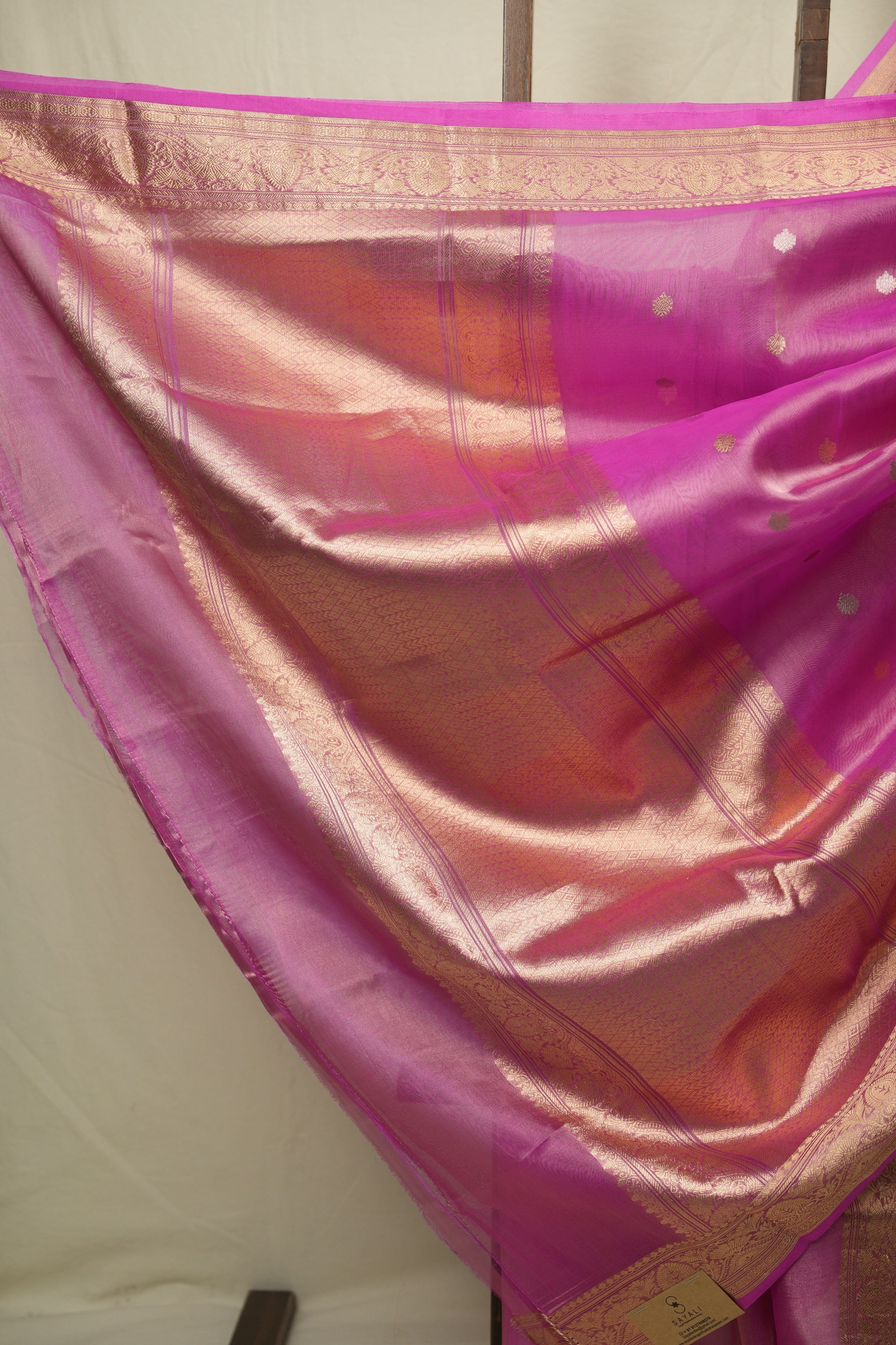 Pink Tissue Banarasi Silk Saree - SRPTBSS85
