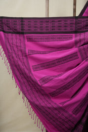 Pink Bengal Cotton Saree - SRPBCS110