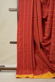 Red Bengal Cotton Saree - SRRBCS109