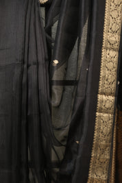 Black Tissue Banarasi Silk Saree - SRBTBSS51