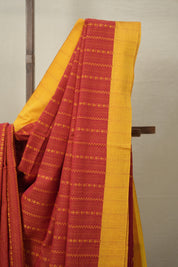 Red Bengal Cotton Saree - SRRBCS109