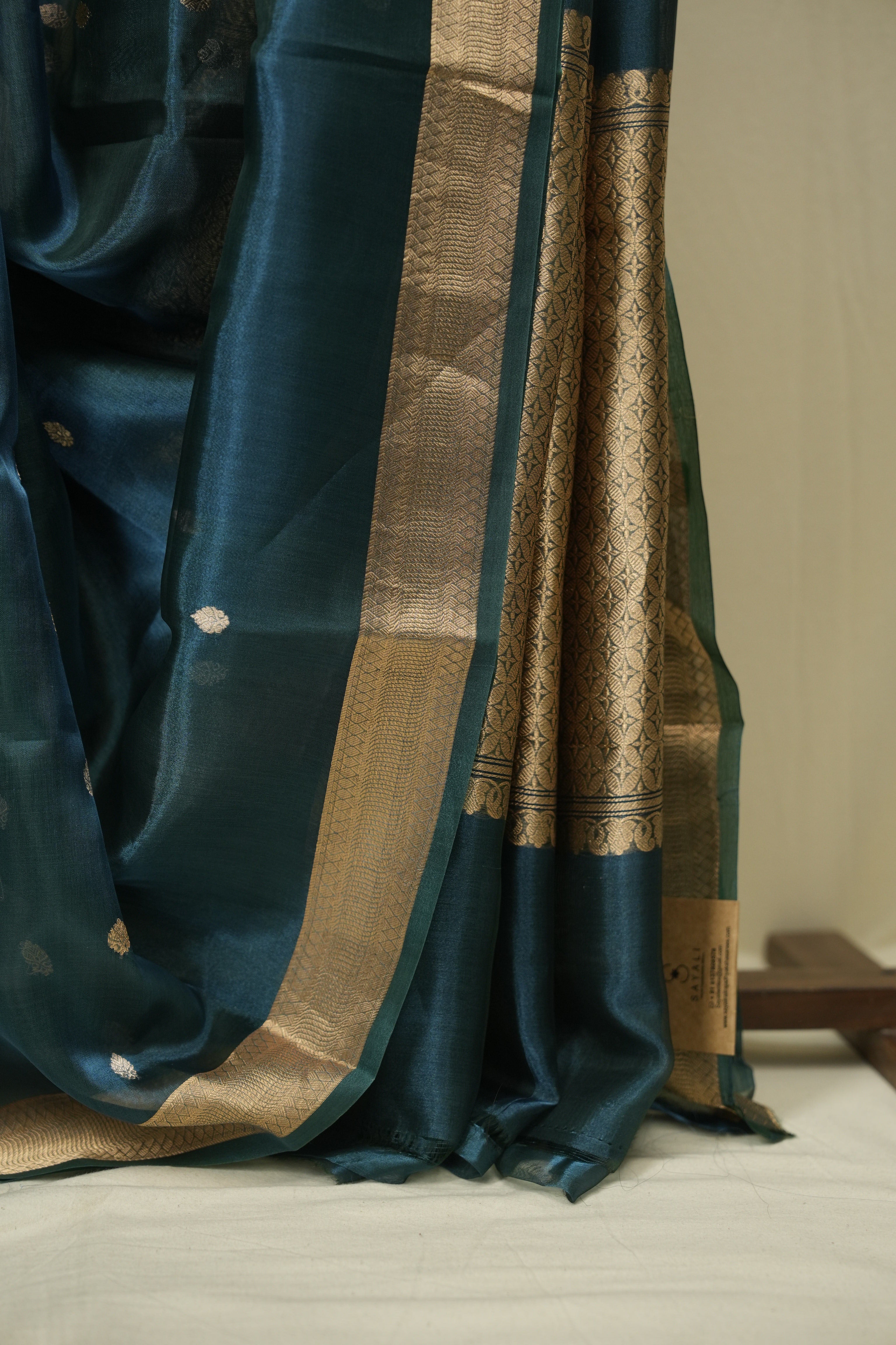 Green Tissue Banarasi Silk Saree - SRGTBSS74