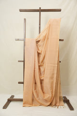 Peach Maheshwari Tissue Saree - SRPMTS747