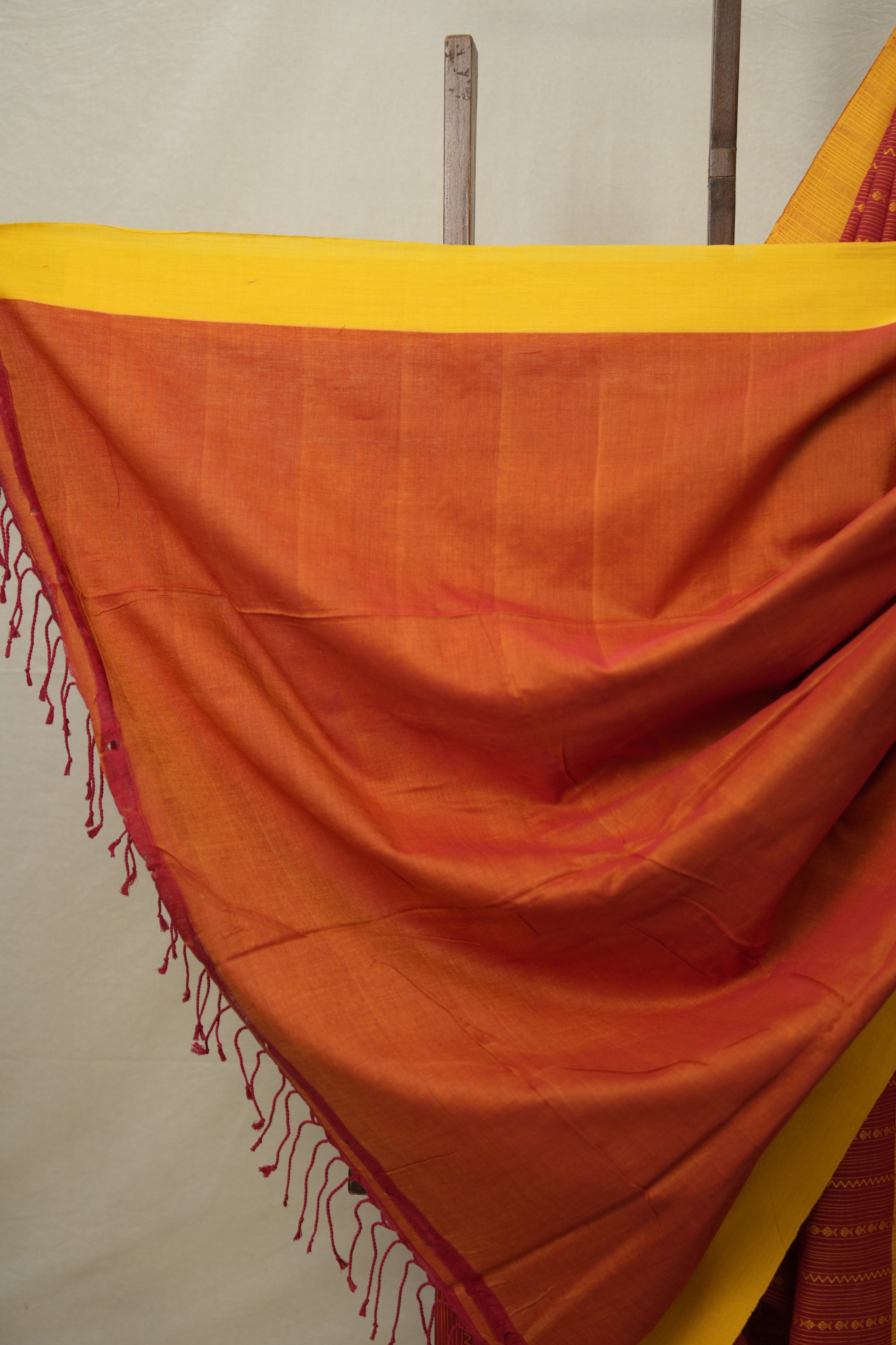 Red Bengal Cotton Saree - SRRBCS109