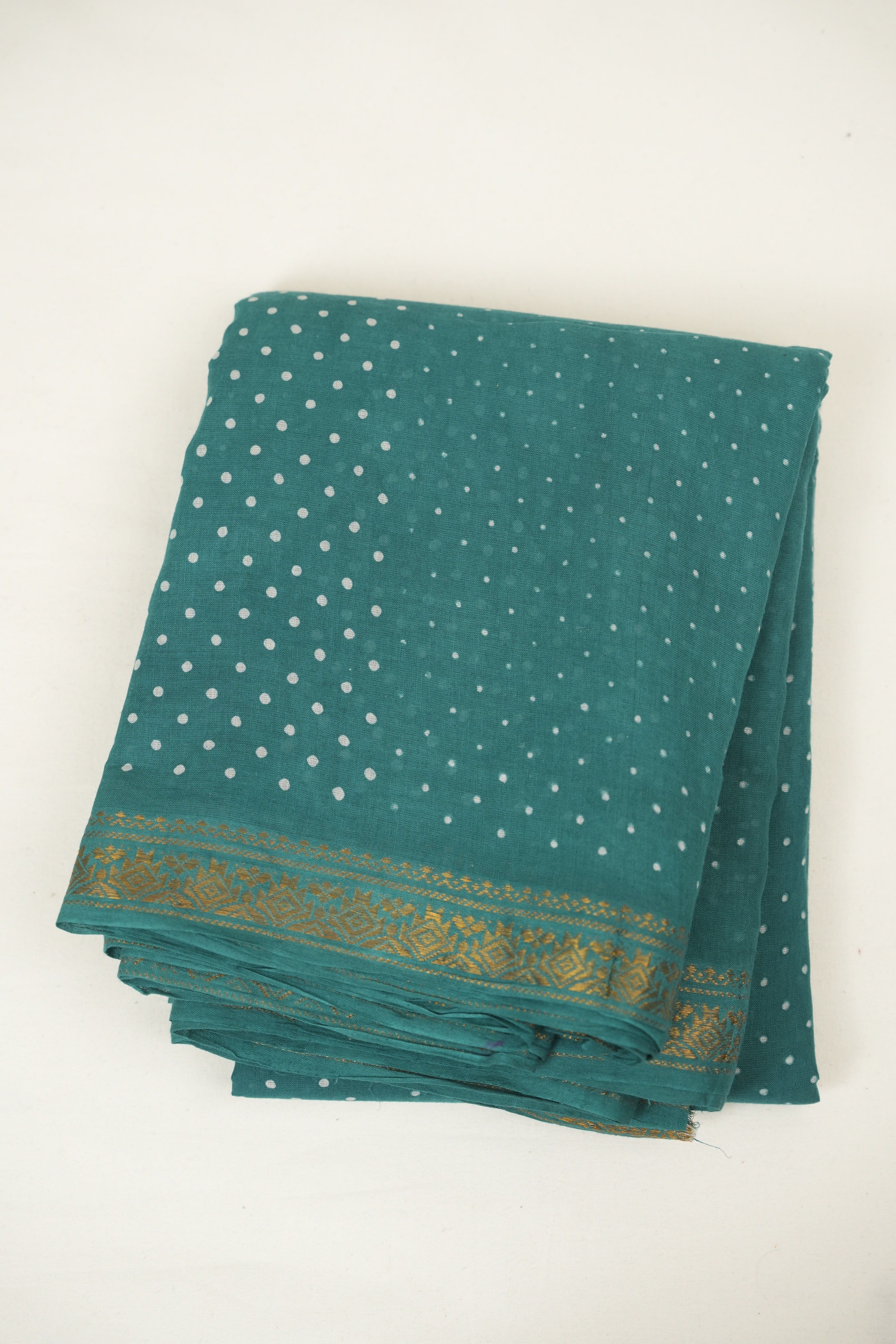 Rama Green Sungudi Cotton Saree - SRRGSCS198