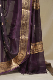 Violet Tissue Banarasi Silk Saree - SRVTBSS50