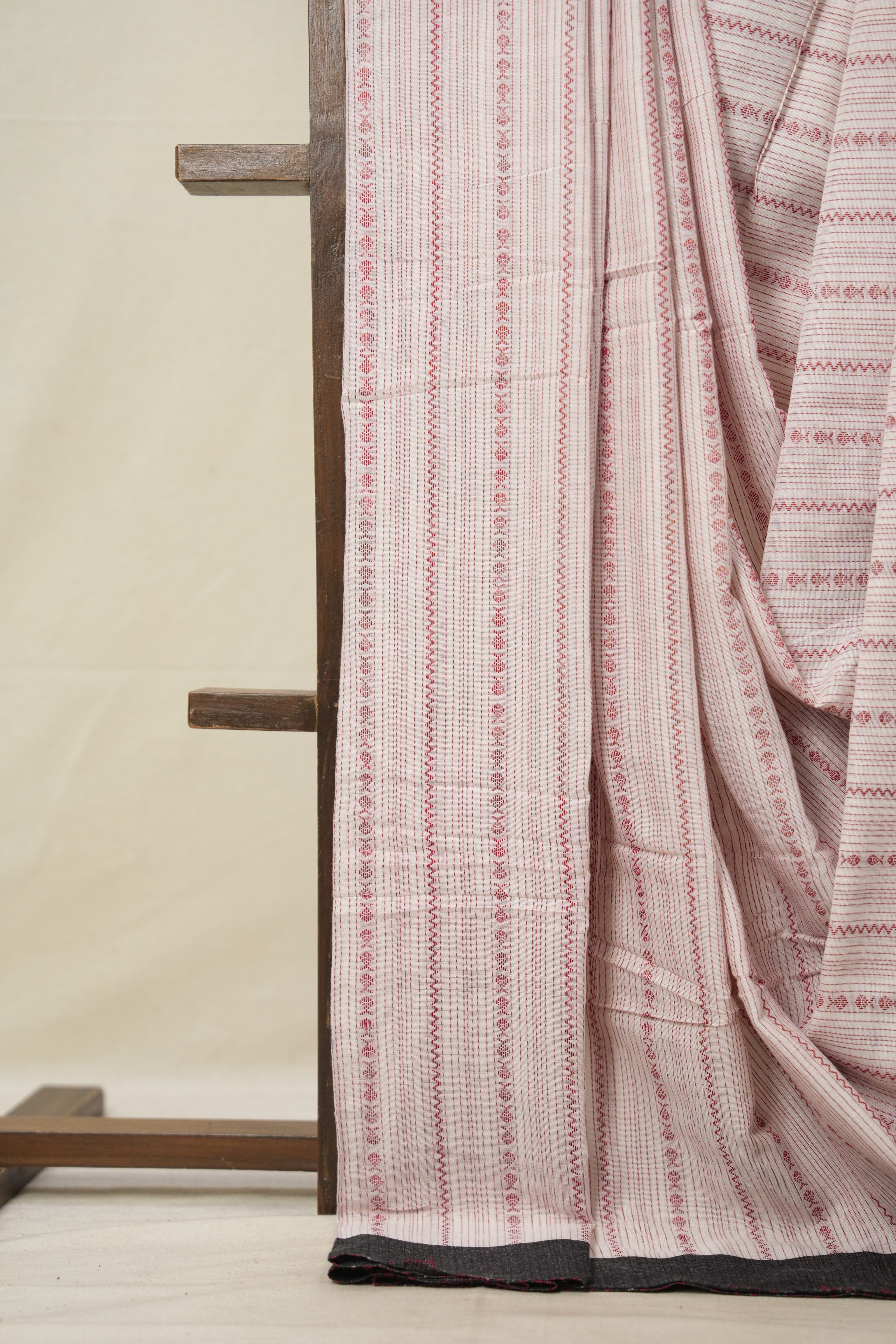 White Bengal Cotton Saree - SRWBCS104