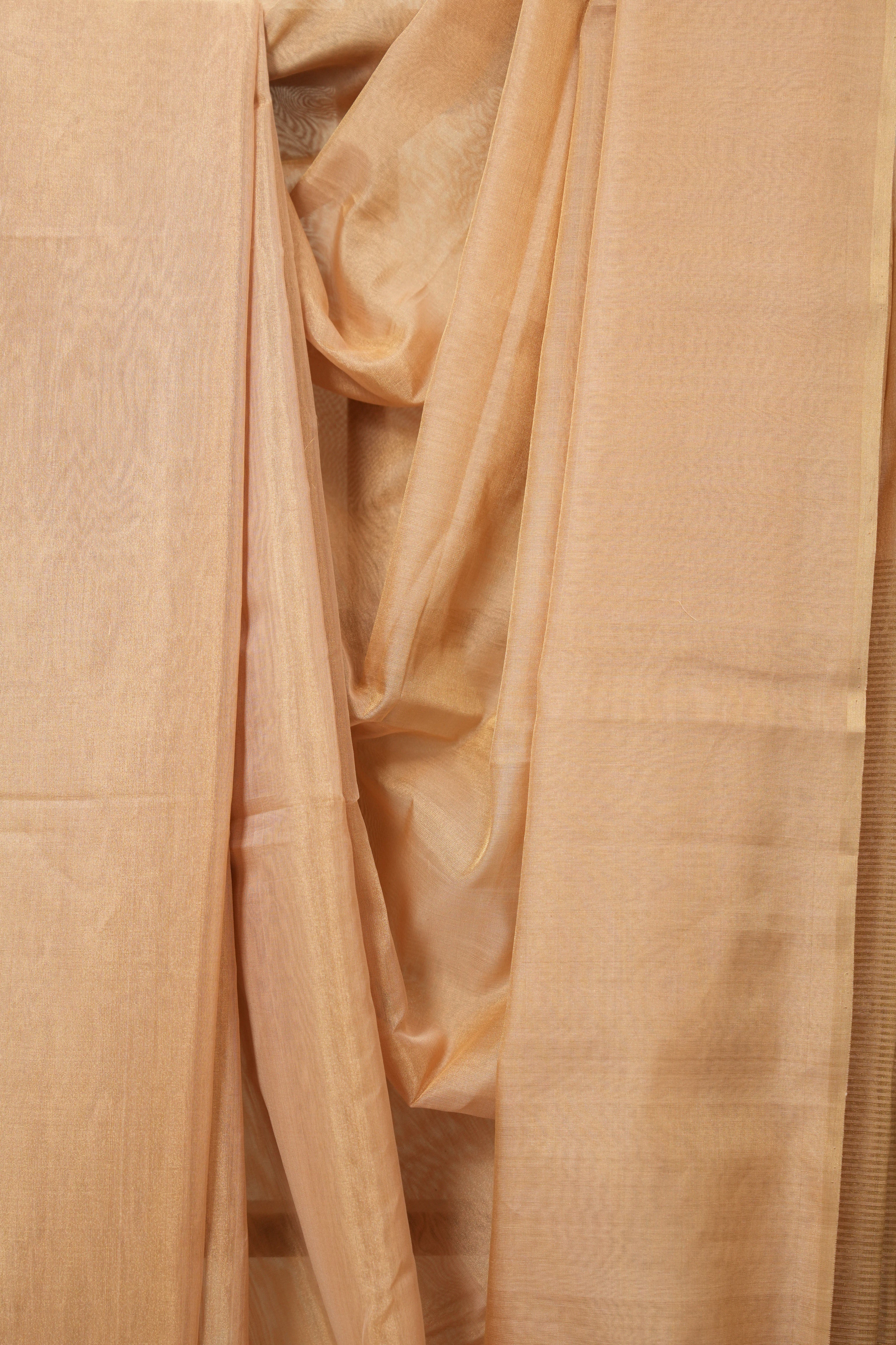 Peach Maheshwari Tissue Saree - SRPMTS747