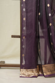 Violet Tissue Banarasi Silk Saree - SRVTBSS50