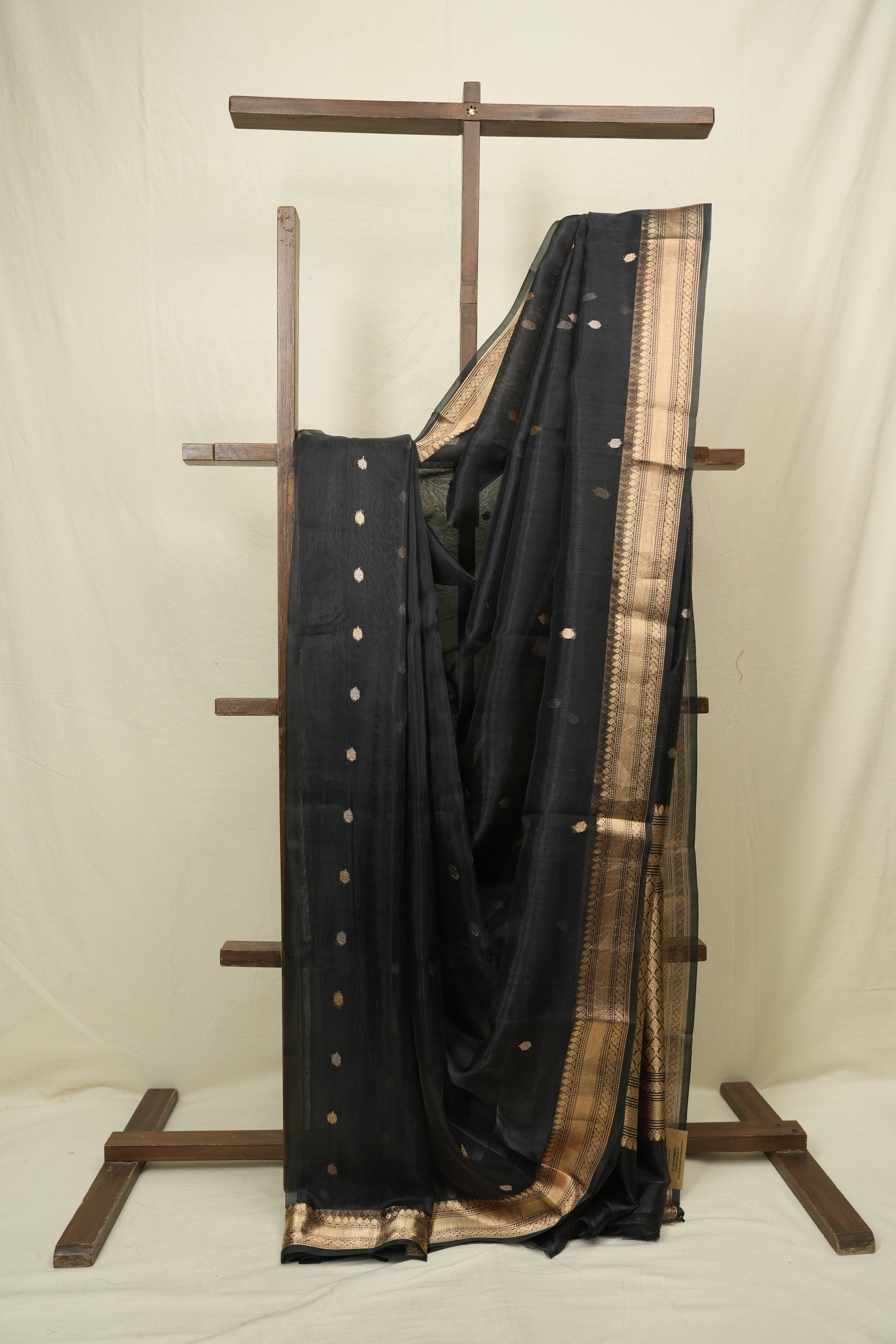 Black Tissue Banarasi Silk Saree - SRBTBSS78